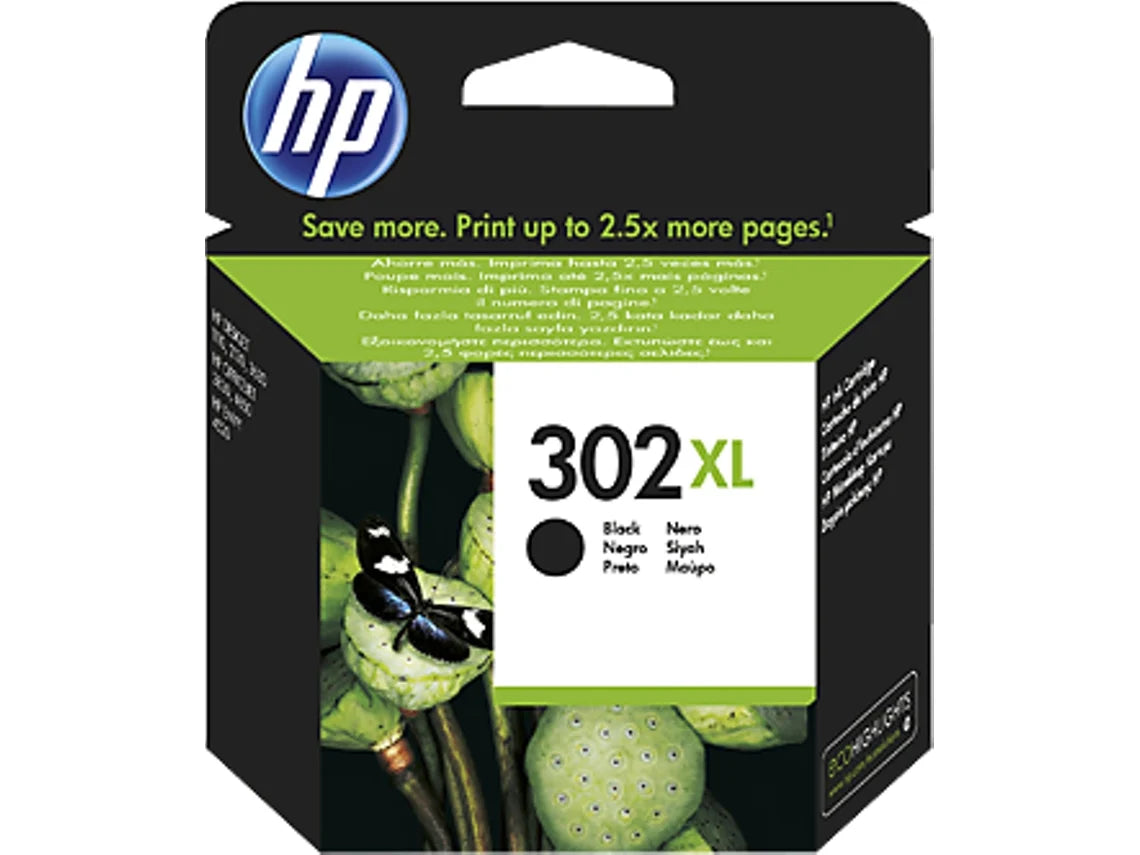 Tinteiro HP 302XL Preto (F6U68AE)