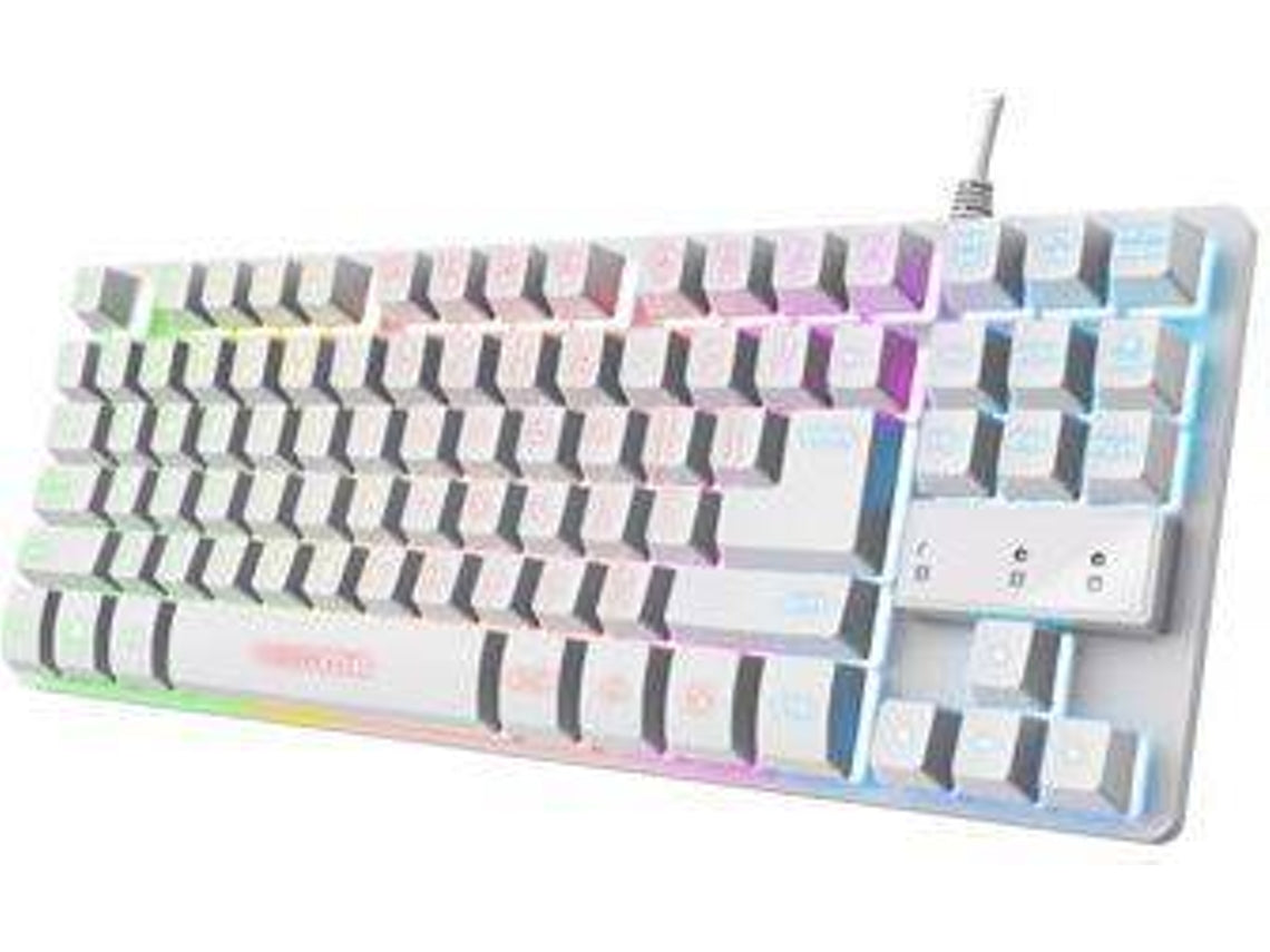 TECLADO GAMING GXT833 THADO RGB METAL COMPACT WHITE ( NOVO SELADO )