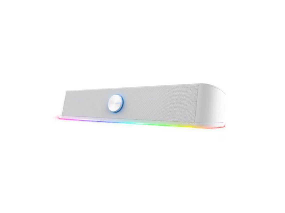 Fonte de alimentação Gaming Gxt 619W Thorne 12 W Soundbar Iluminação Led Rgb Usb Alto-Falante Estéreo 2.0 Branco TRUST ( NOVO SELADO)