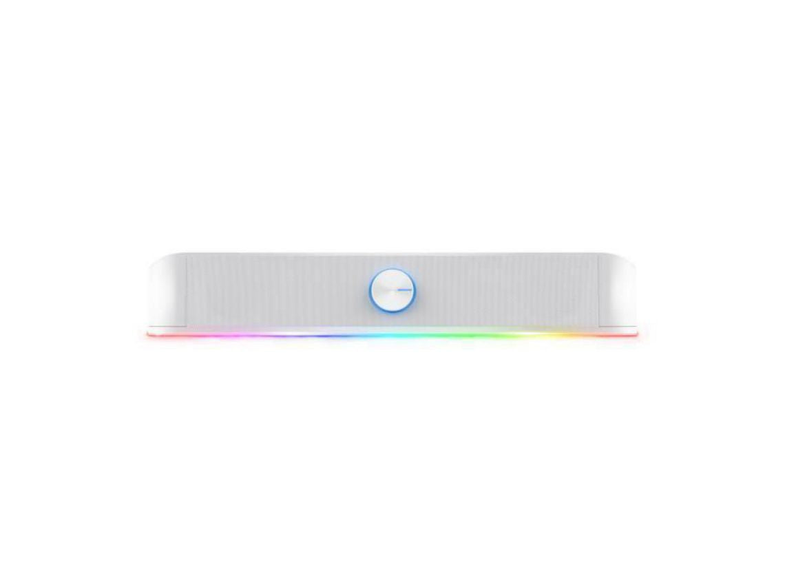 Fonte de alimentação Gaming Gxt 619W Thorne 12 W Soundbar Iluminação Led Rgb Usb Alto-Falante Estéreo 2.0 Branco TRUST ( NOVO SELADO)