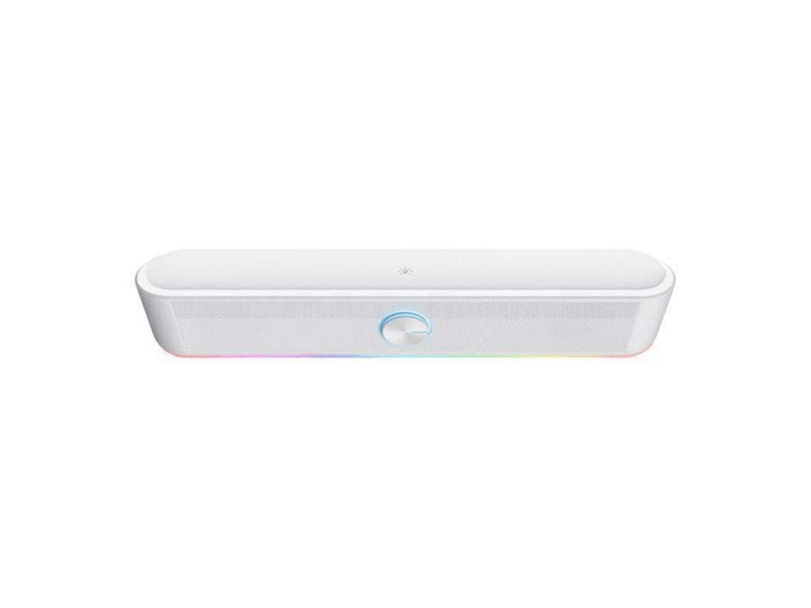 Fonte de alimentação Gaming Gxt 619W Thorne 12 W Soundbar Iluminação Led Rgb Usb Alto-Falante Estéreo 2.0 Branco TRUST ( NOVO SELADO)