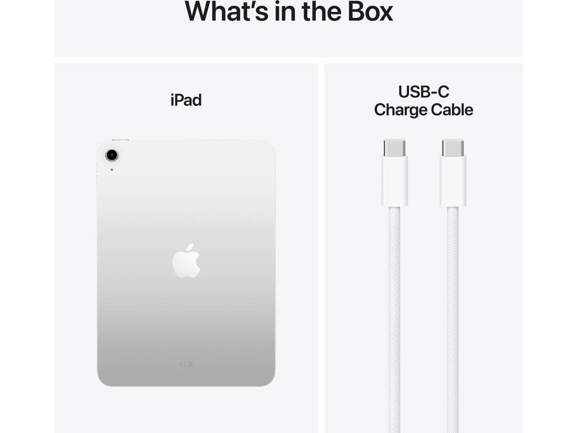 iPad APPLE (11'' - A16 - 256 GB - Wi-Fi - Prateado) ( NOVO SELADO )