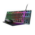 Kit Teclado TKL RGB + Rato Sem Fios RGB + Tapete Trust GXT 794 ( NOVO SELADO)