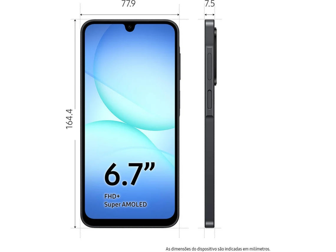 SAMSUNG Galaxy A17 (6.7'' - 4 GB - 128 GB - Preto )