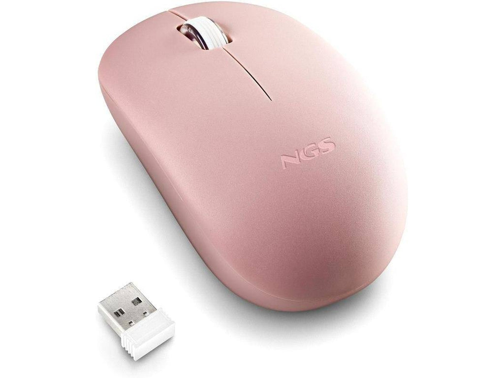 Rato Ótico NGS Fog Pro Sem Fios (1000 DPI - Rosa)