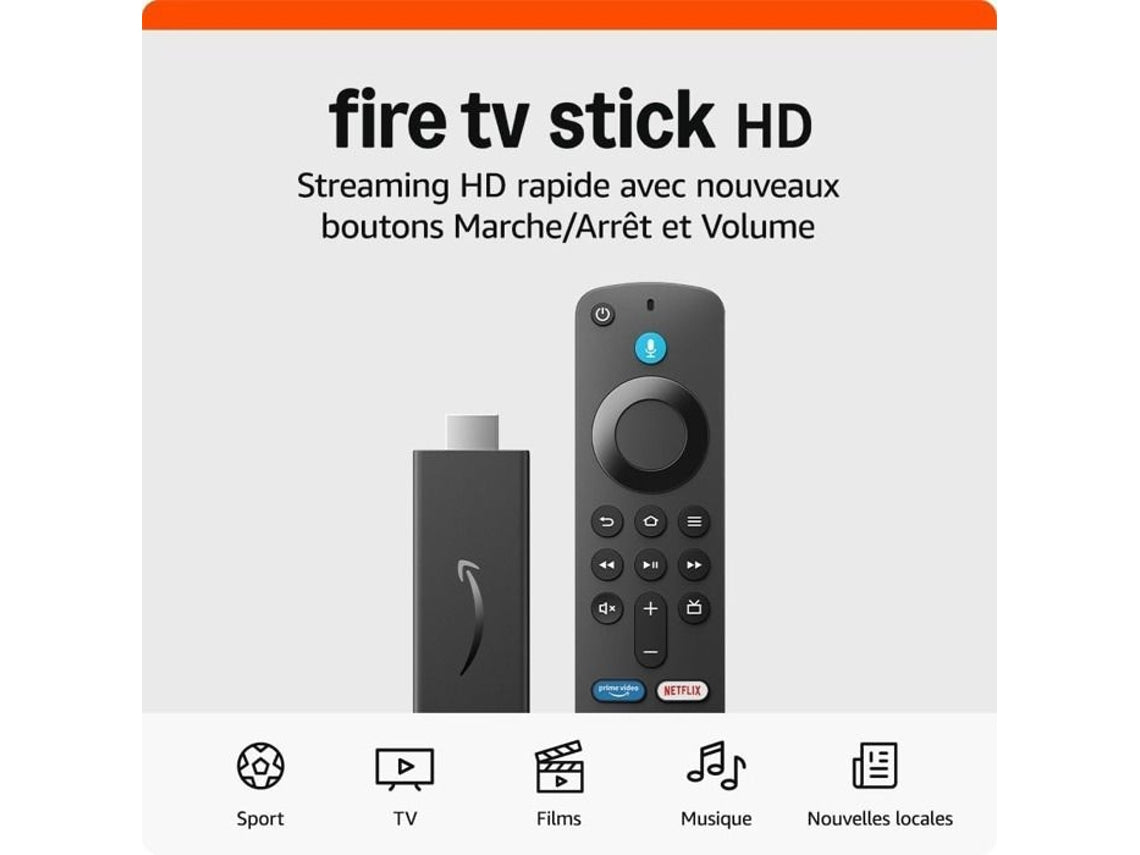 Fire Tv Stick Hd Streaming Full Hd 1080p, 8 Gb, Controle Remoto Por Voz Alexa, Wi Fi Duplo Amazon (nova Geração)