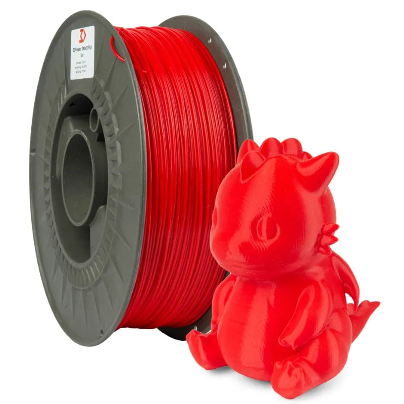 Filamento 3DPOWER Select PLA 1.75mm 1Kg VERMELHO  - 3DPL003