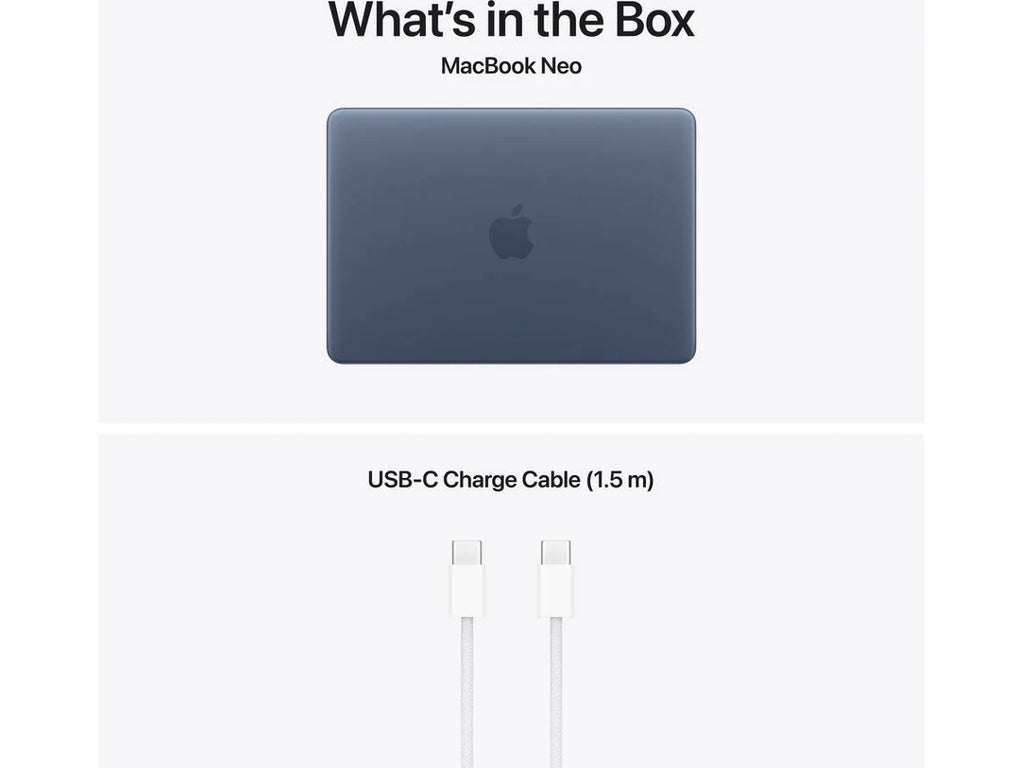 MacBook Neo APPLE Índigo (13'' - Apple A18 Pro 6-Core - RAM: 8 GB - 256 GB SSD - GPU 5-Core)