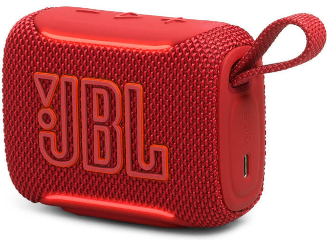 Coluna Bluetooth JBL Go 5 (4.8 W RMS - Autonomia: Até 10h - Vermelho)