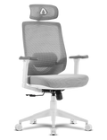 ALPHA GAMER CADEIRA ERGONOMICA STELLA WHITE /GREY ( NOVO SELADO )